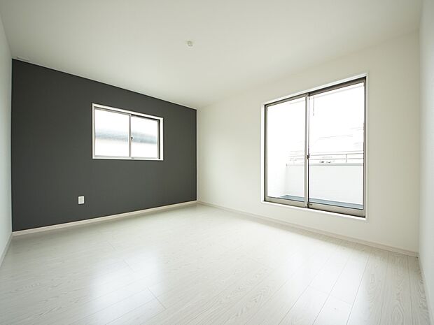 2階には洋室を4部屋ご用意いたします(2 号棟同仕様)