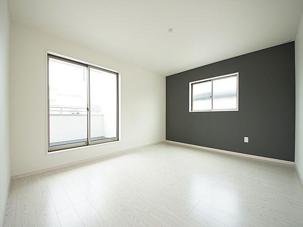 2階には洋室を3部屋ご用意いたします(同仕様)