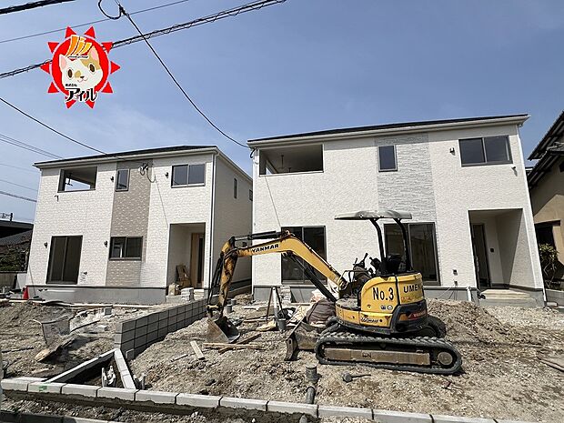 【Cradle garden　糟屋郡篠栗町田中第3】全2棟　現地（2026年3月下旬撮影）