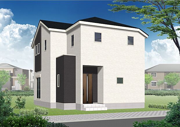 【完成予想図(外観)】完成予想外観パース(3号棟)