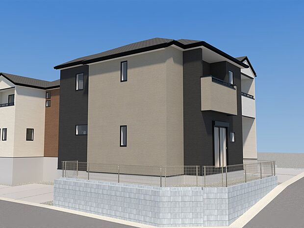 【完成予想図(外観)】外観完成予想図(2号棟)