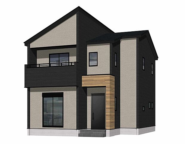 【完成予想図(外観)】完成予想外観パース(2号棟)