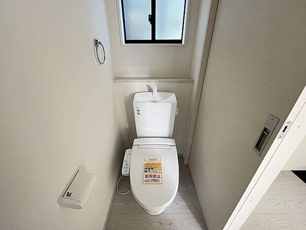 【トイレ】1.2階にトイレを設置しました！ウォシュレット機能付き（1号棟）