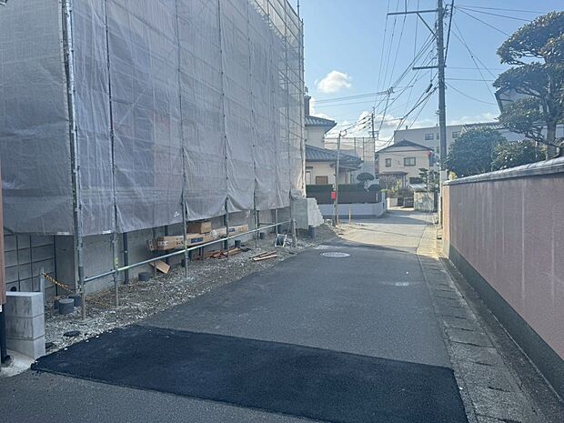 【前面道路含む現地写真】北側4m公道