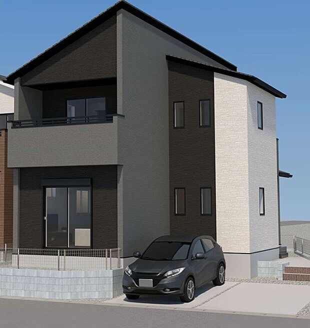 【完成予想図(外観)】完成予想外観パース(2号棟)