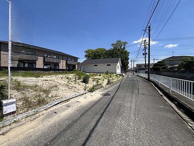 【前面道路含む現地写真】南西側6.5m公道