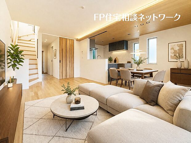 リビング～本画像はAIがCGで家具等を作成しています。現地には設置されておらず販売価格に含まれておりません。