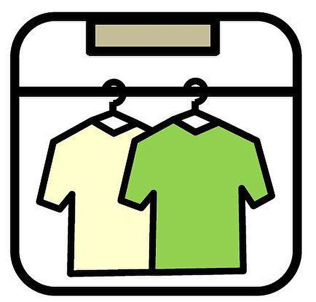 【浴室暖房換気乾燥機】カラッとしない日が続き、外干しで乾きにくい時季などに重宝する、浴室換気乾燥機付です。花粉シーズンや、早く乾かしたい時など、様々な場面で家事の効率もUPします。