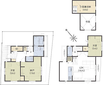 ※建物面積に備蓄倉庫0.81ｍ2含む 