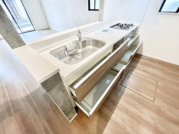 【スライド収納】使いやすさを優先したスライド式収納タイプ!