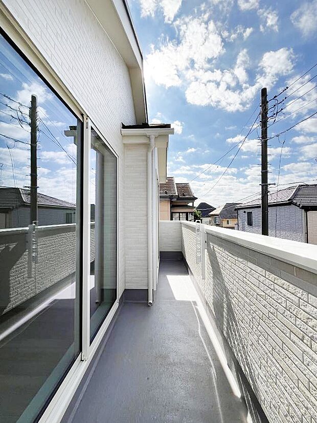 【バルコニー】風通しの良いバルコニー