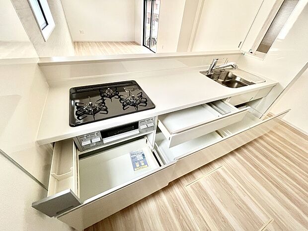 【スライド収納】使いやすさを優先したスライド式収納タイプ!