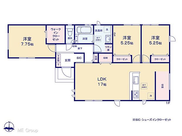 【3LDK】図面と異なる場合は現況を優先