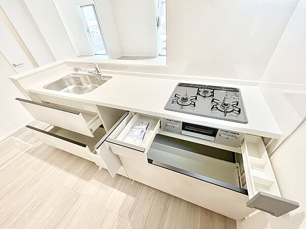 【スライド収納】使いやすさを優先したスライド式収納タイプ!