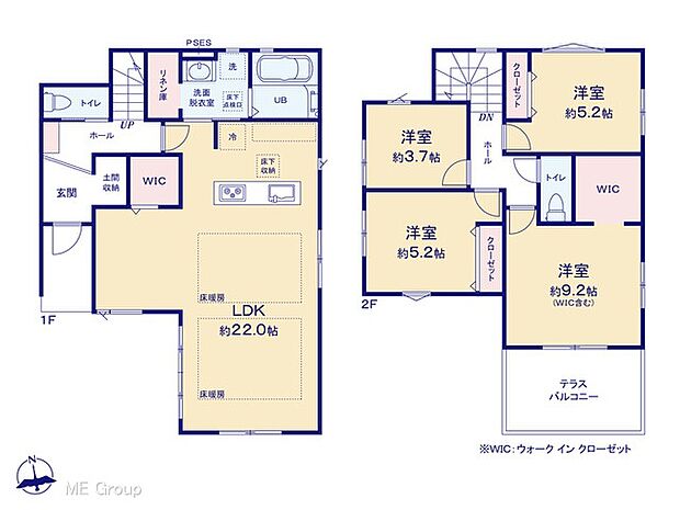 【4LDK】図面と異なる場合は現況を優先