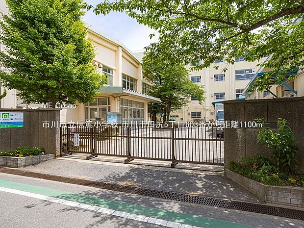 市川市立信篤小学校（約1,100m）