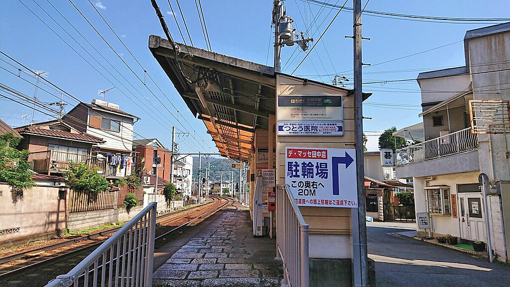 【車・交通】叡山電鉄線「元田中」駅　