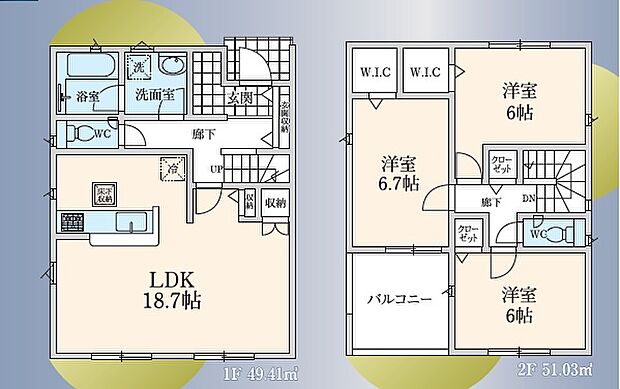 【3LDK】■土地:約33坪
■建物:約28坪
