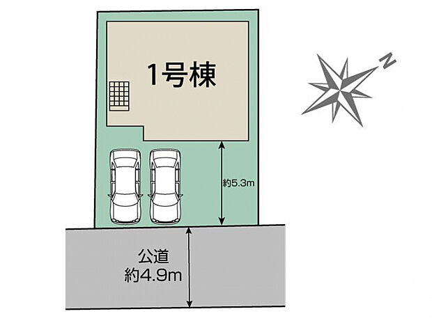 北九州市小倉南区津田新町1丁目1棟 区画図