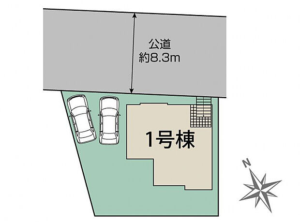 北九州市八幡東区帆柱2丁目1棟 区画図