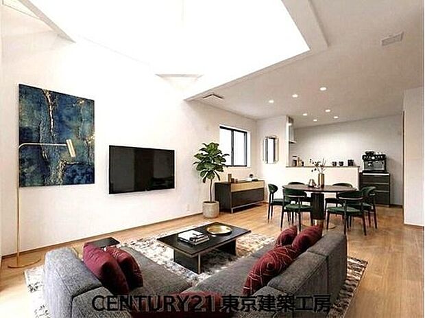 【家具はCGにてレイアウト】
◇広々としたＬＤＫに、自分好みのインテリアでレイアウト。季節ごとに模様替えなども楽しみの一つとなりそうです。