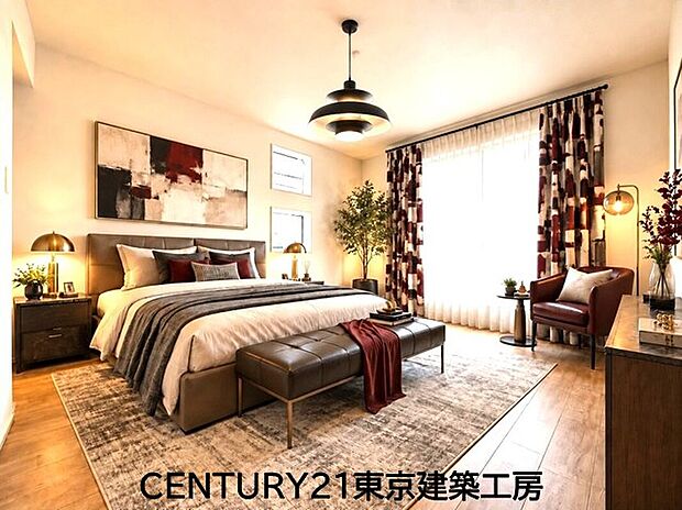 【家具はCG】
◇穏やかな光が差し込む室内には、穏やかな時間が流れます。おうち時間が増える昨今、落ち着いた空間で自分の趣味を楽しむのはいかがですか。