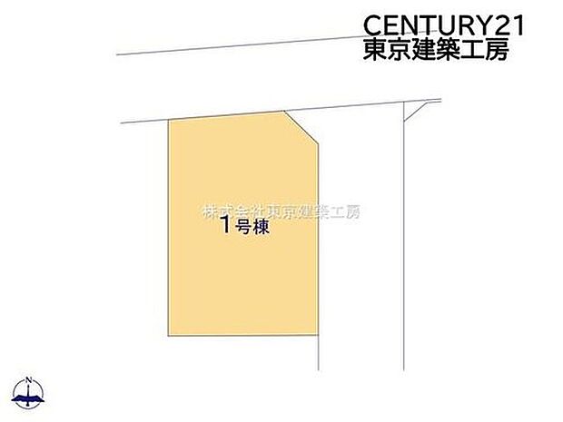 【全体区画図】角地は道路に面する幅が広いため、バック駐車や切り返しが驚くほどスムーズ。左右の見通しも良く、お子様の飛び出しなどにも気づきやすい安心設計です。毎日の送り迎えやお買い物も、軽やかにこなせます。