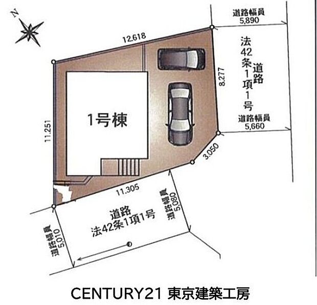 【区画図】4LDK、土地面積132.23m2、建物面積94.16m2