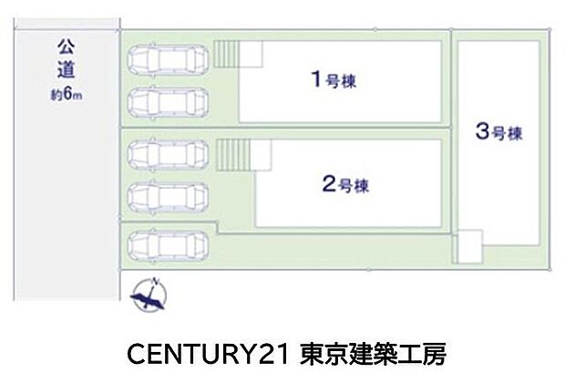 【区画図】第一種中高層住居専用地域は工場や大型商業施設が入り込まない、まさに住むために丁寧に守られた落ち着いた街。都市の利便性に近づきながらも、住環境としての品位と静けさがしっかりと保たれています。