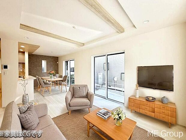 ■心落ち着く場所、ゆったり過ごせるリビング