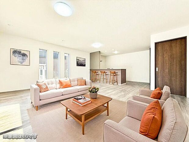 ■心落ち着く場所、ゆったり過ごせるリビング