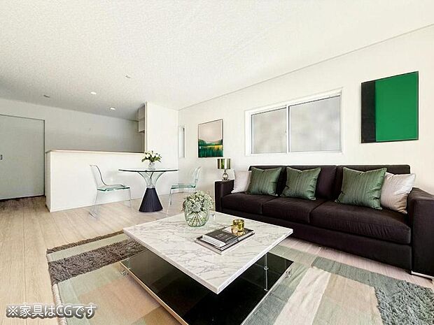 ■くつろぎと笑顔が集まる、心温まるリビング