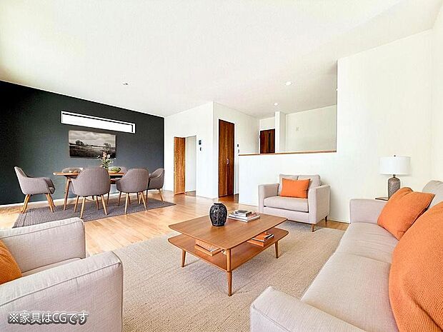 ■くつろぎと笑顔が集まる、心温まるリビング