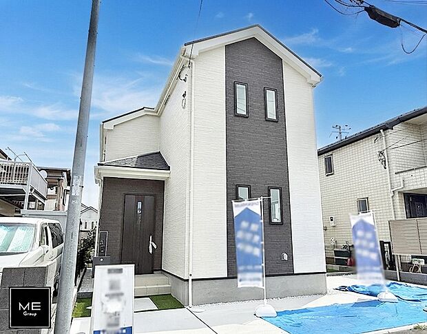 【現地外観写真】A号棟 ■家族の未来を優しく包み込む新しい住まい