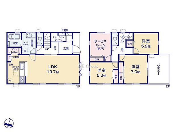【3LDK+S】1号棟