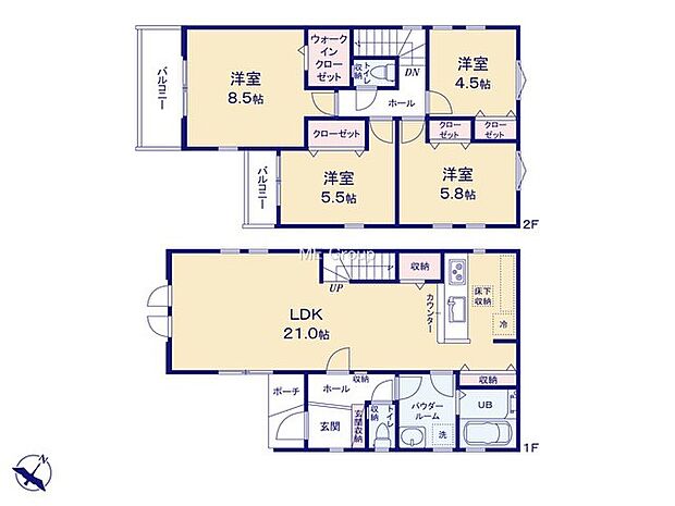 【4LDK】1号棟  