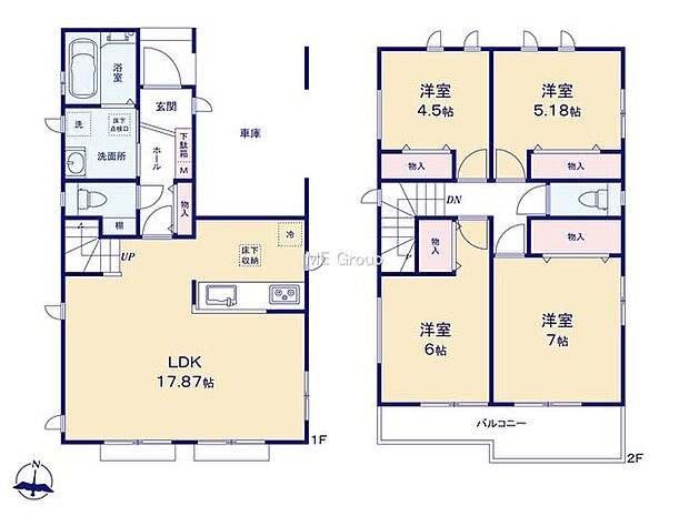 【4LDK】1号棟  