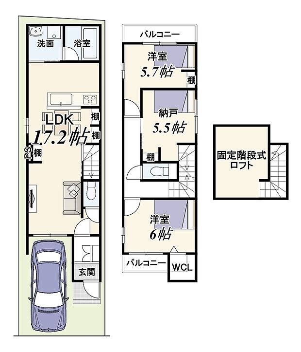 【【新築参考プラン】】建物価格1899万、建物面積83.66ｍ2