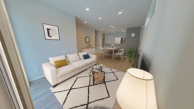 【リビング】家族が自然と集まる居心地の良いリビング。※家具・小物は全てCGイメージです。
室内(2025年9月)撮影