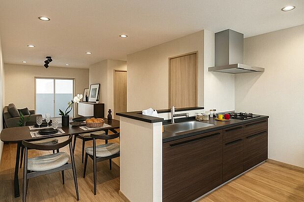 家具を置いたらどうなるんだろう?と不安な気持ちも解消できるのがイメージパースの強みです!お気軽にお声がけください♪(リビングイメージパース)