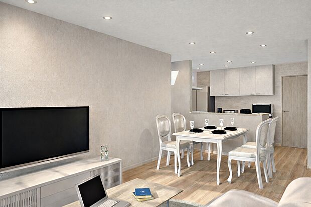 【イメージパース/LDK17.6帖】
家具のレイアウトなどご希望ございましたらお客様に合わせて作成させて頂きます！