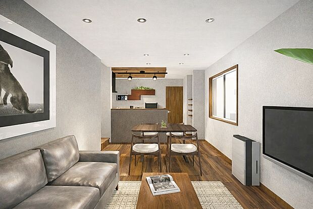 【内観イメージパース：リビング】長い時間を過ごすリビングだから自分らしいスタイルを演出したい