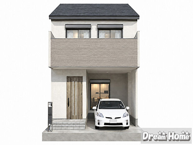 【パース図:外観】
\R9.3末 完成予定/完成前のお住まいをより具体的にイメージしていただけるよう作成した完成予想パースです。※イメージパース図のため、実際の色味や材質とは異なる場合がございます。