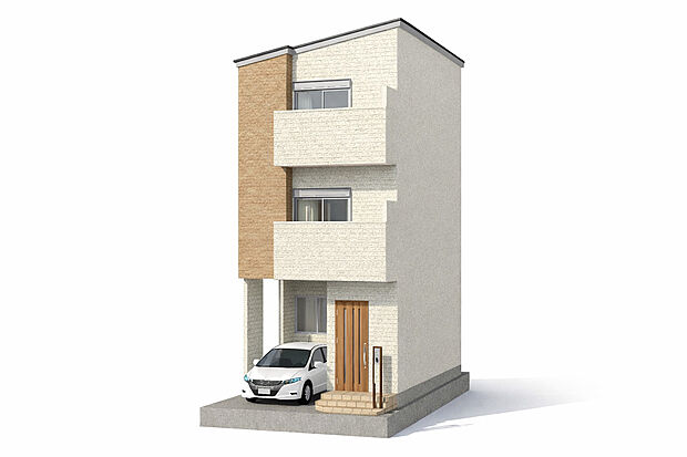 【【外観イメージパース】】パース図を使って家具を配置した際の間取りをご説明いたします!家具を置いたらどうなるんだろう?と不安な気持ちも解消できるのがイメージパースの強みです!お気軽にお声がけください♪