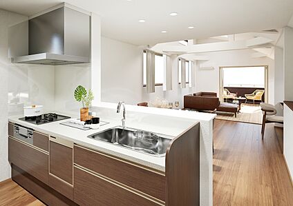 完成予想パース【1号棟】 キッチン