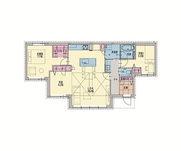 【3号地 間取り】