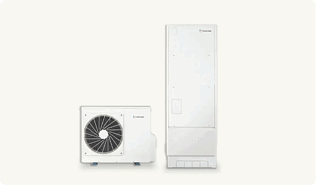 【エコキュート】エコキュートは、ヒートポンプ技術を活用した省エネ給湯器。空気の熱を利用して効率的にお湯を沸かし、電気代の節約と環境負荷低減を実現します。