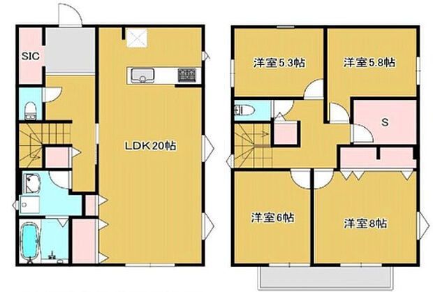 【4LDK+S(納戸)】2026年5月築
ご家族でゆとりある暮らしを叶える4LDK新築戸建。4つの居室と広々としたLDKを備え、ご家族それぞれのプライベート空間と団らんの場をしっかり確保しました。お子様の成長に合わせて使い分けできる柔軟な間取りは、長期的なライフプランにも対応。最新の住宅設備と高い断熱性能で、一年を通して快適な暮らしを実現します。耐震性能にも優れ、ご家族の安全を守る安心の住まい。収納スペースも豊富で、すっきりとした生活を送れる理想的な物件です。