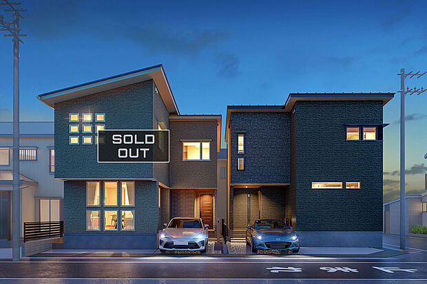 T-2(ご成約済み)、T-1/外観完成予想図