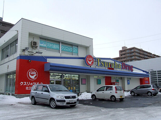 ツルハドラッグ 北35条店(約550m)